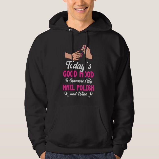 Nagel Tech Quote Work Uniform Nagel polska Vin Tod Hoodie (Framsida)