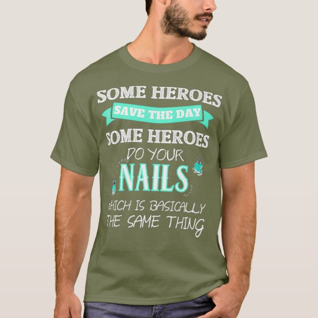 Nagel Tech Shirt for Women Funny Nail Technician T (Framsida)