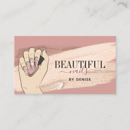 nagel tekniker i ro guld visitkort