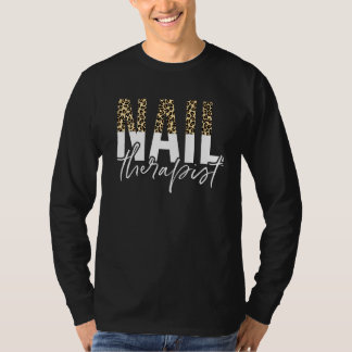 Nagel Therapist Leopard Nail Artist Nagel Tech 1 T Shirt