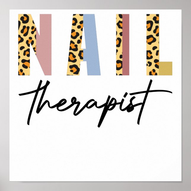 Nagel Therapist Nail Salon Nagel Tech Nagel Poster (Framsidan)