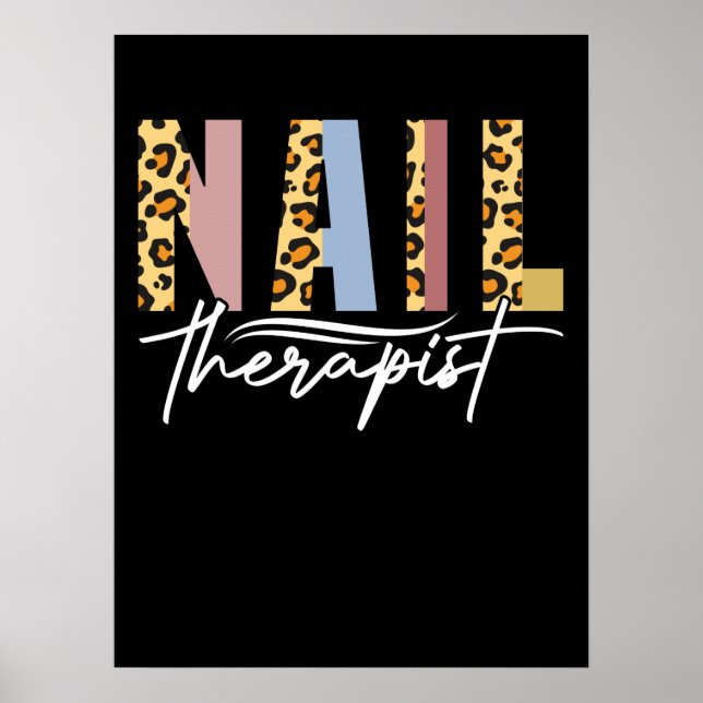Nagel Therapist Nail Salon Nagel Tech Nagel Poster (Framsidan)
