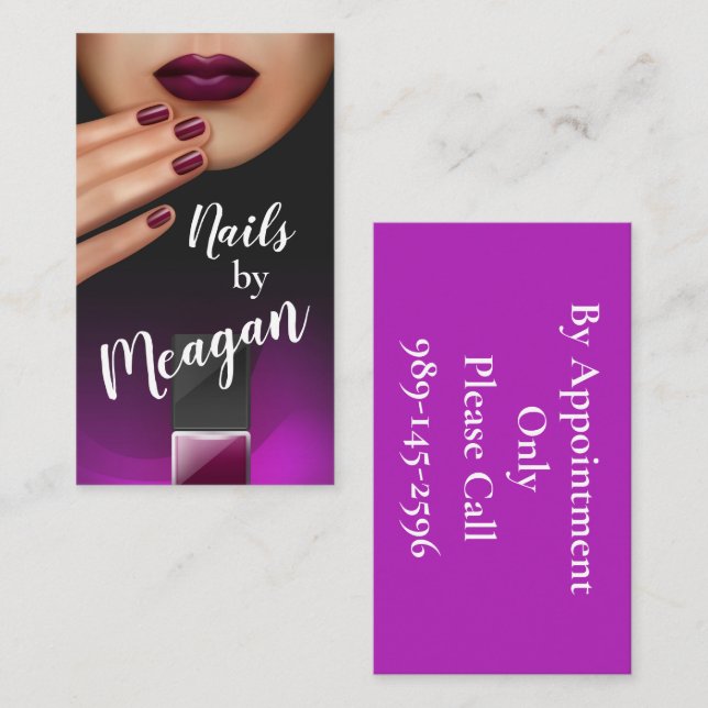 Nagel Visitkort (Fram/baksida)