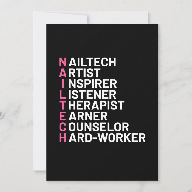 Nagelfullständig Inspiratör Inbjudningar (Framsida)