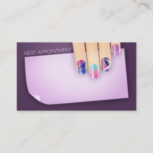 Nagelkonsttidsbeställning & visitkort tidsbeställning kort