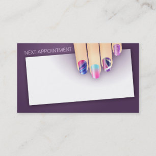 Nagelkonsttidsbeställning & visitkort tidsbeställning kort