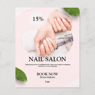 nagelkosmetik skönhetsaffärsbefordran Flyer