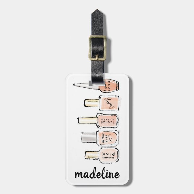 Nageln för vildApple | skissar den polska moderna Bagagebricka (Vertikal Framsida)