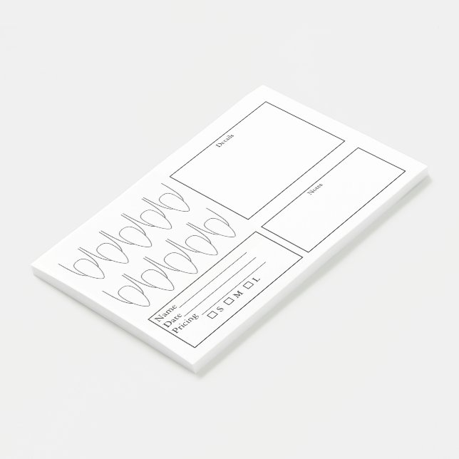 Nagelplanerare Post-it Block (Vinklad)