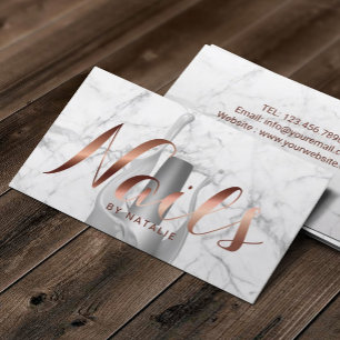 Nagelsalon polsk manikurist Ro Guld typografi Visitkort