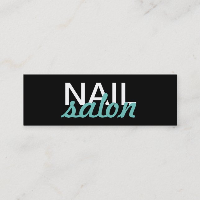 nagelsalongen manicures stansmaskinkortet lojalitetskort (Framsida)