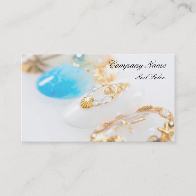 Nagelsalongvisitkort Visitkort (Framsida)