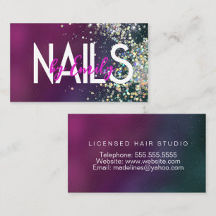 Nagelstudio Designer Galaxy Art Visitkort