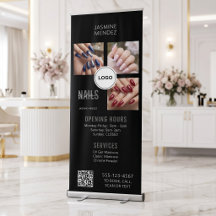 Nagelstudio QR-kod Foto Collage Salong Display