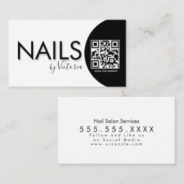 Nagelstudio Skönhetsartist QR-KOD    Visitkort