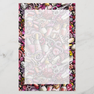 Nagelstudiomönster Brevpapper