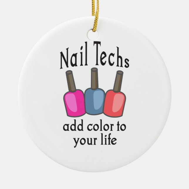 NAGELTECHS TILLFOGAR FÄRG JULGRANSPRYDNAD KERAMIK (Framsidan)