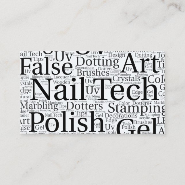 Nageltechvisitkort Visitkort (Framsida)