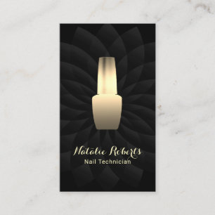 Nageltekniker Black Lotus Salon Manikurist Visitkort