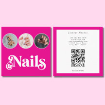 Nageltekniker Hot Pink 3 Foto QR-kod