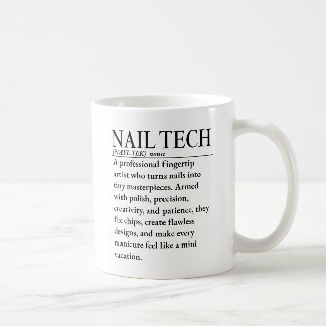 Nageltekniker Kaffemugg (Höger)