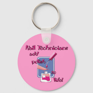Nageltekniker Keychain Nyckelring