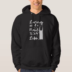 Nageltekniker Professionella Manikyrister Tech Kon Hoodie