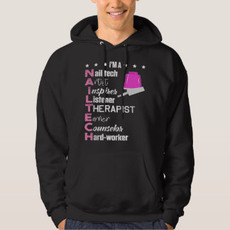Nageltekniker Rådgivare Nagel Tech Artist Manikyr Hoodie