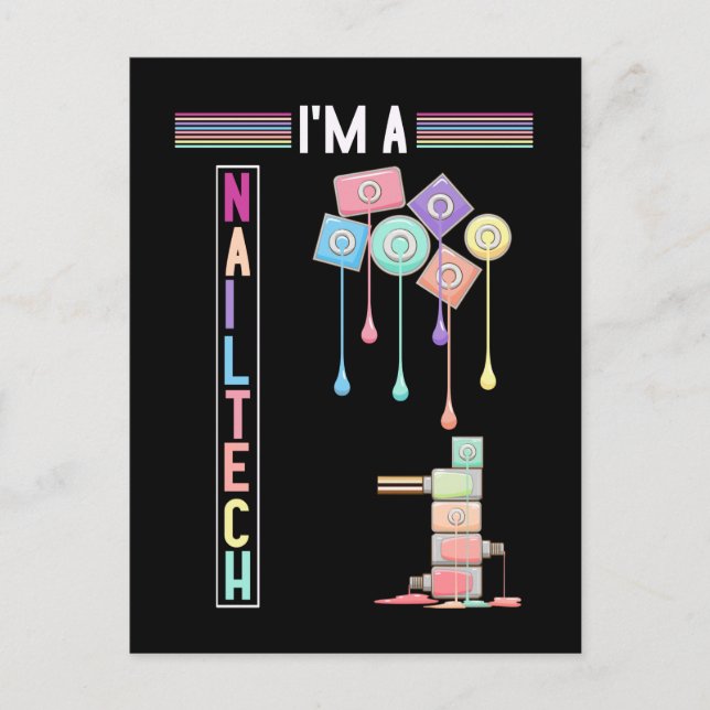 Nageltekniker Smink Nageltekniker Kosmetika Vykort (Framsida)