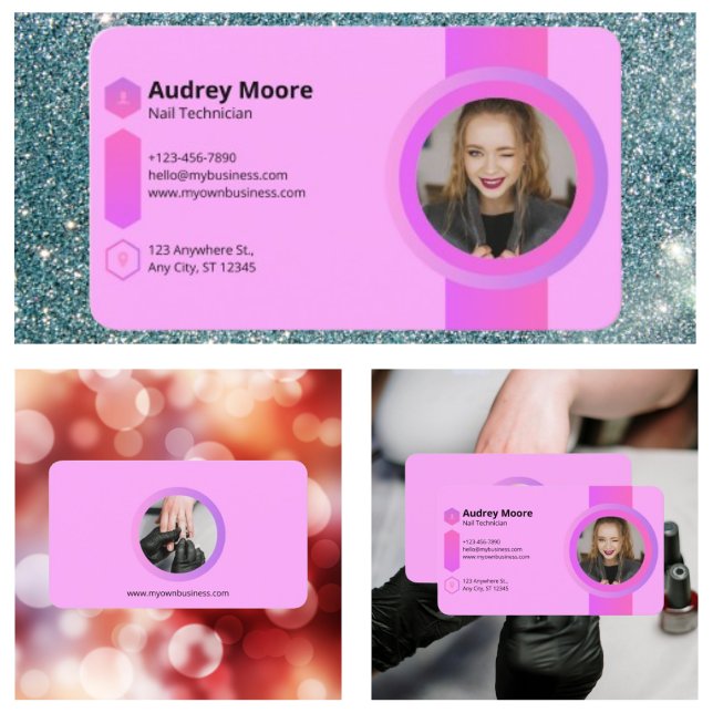 Nageltekniker Visitkort (Nail Technician Business Card
)