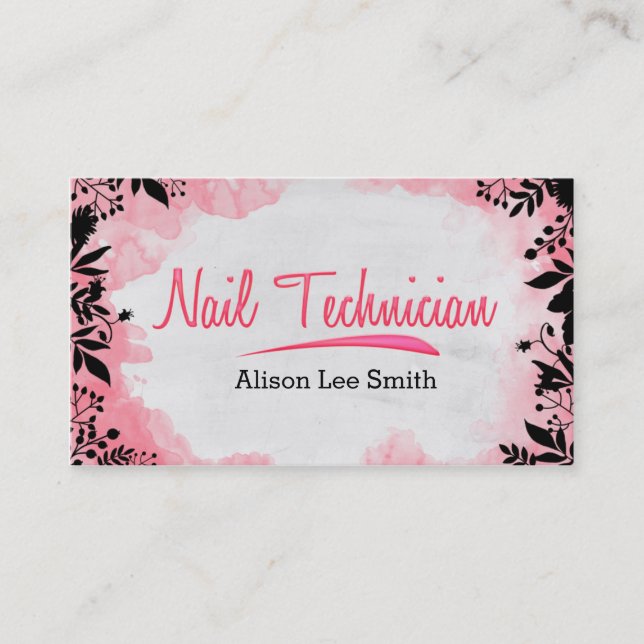 Nageltekniker Visitkort (Framsida)