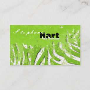Nagelteknikervisitkort - Grungezebra tryck Visitkort