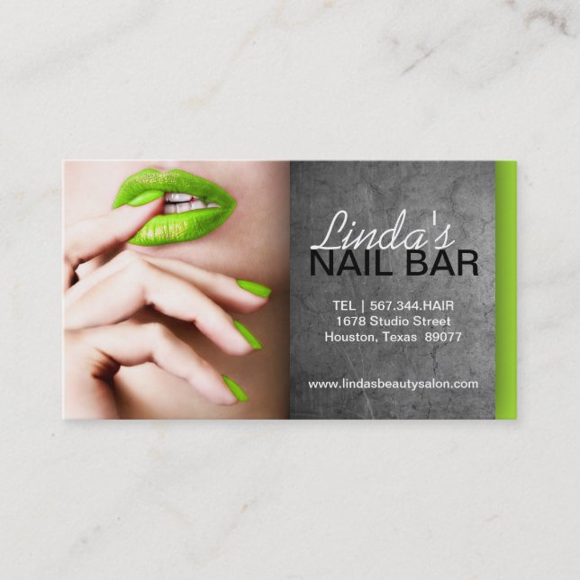 NAGELTEKNIKERVISITKORT TIDSBESTÄLLNING KORT (Framsida)