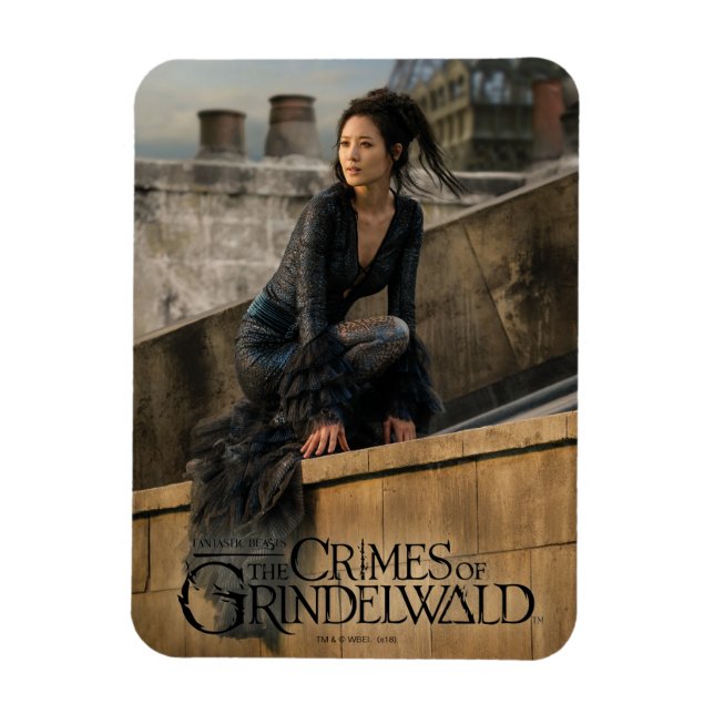 Nagini på Rooftop Photo Magnet (Vertikal)