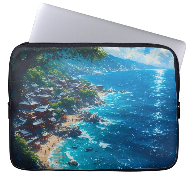 Nagisa no Yume “Dröm om stranden” Laptop Fodral (Framsidan)