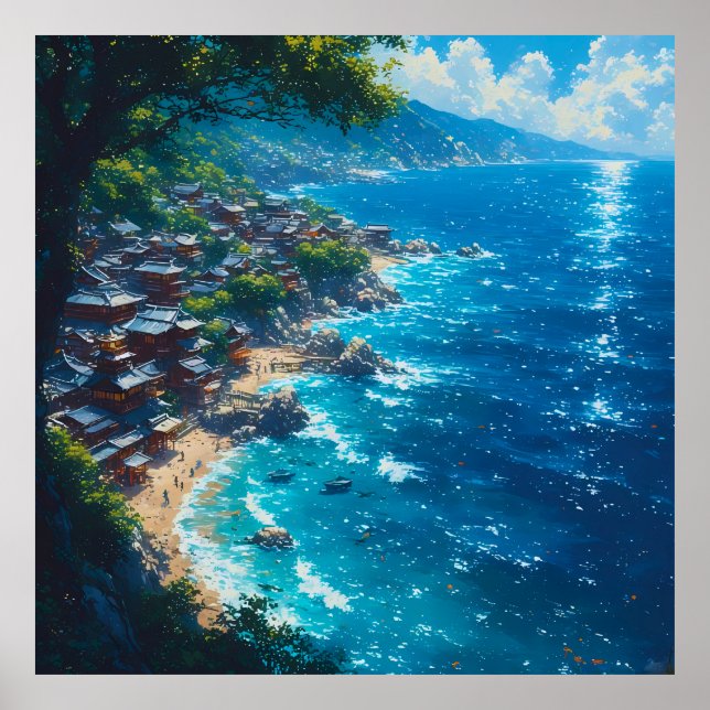 Nagisa no Yume “Dröm om stranden” Poster (Framsidan)