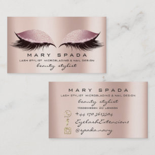 Naglar för HÄLSA för SPA för Makeupögonbrynsn Visitkort
