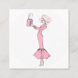 Naglar Fyrkantigt Visitkort