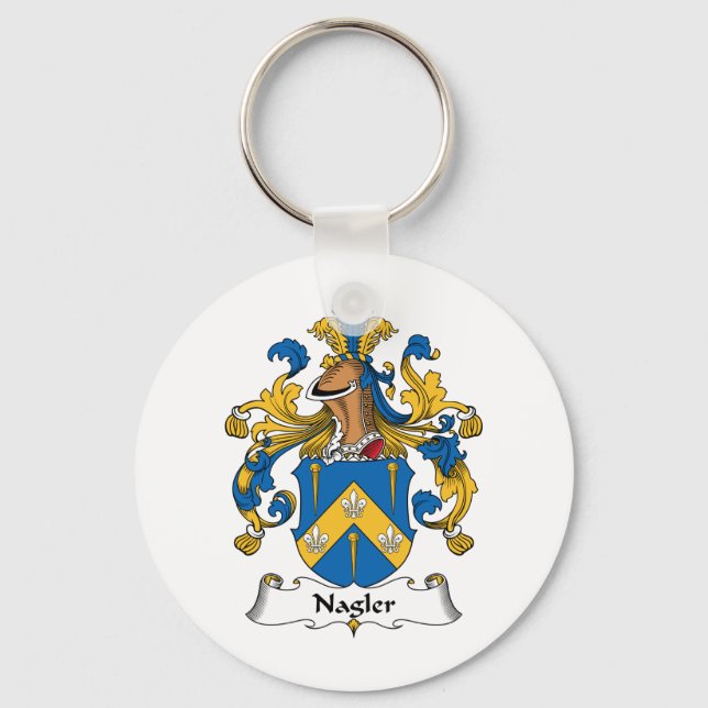 Nagler Family Crest Nyckelring (Framsida)