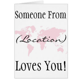 Någon älskar dig! hälsningskort