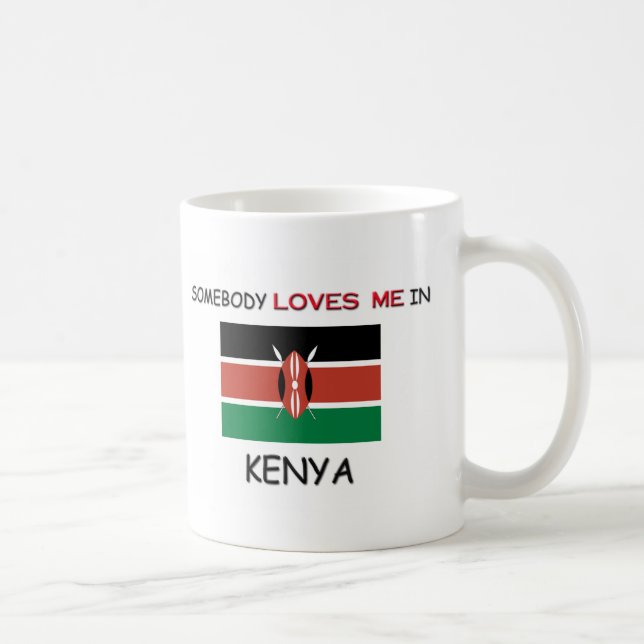 Någon älskar mig i KENYA Kaffemugg (Höger)