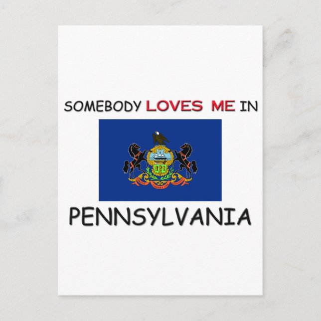 Någon älskar mig i Pennsylvania Vykort (Framsida)