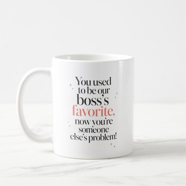 Någon Annans Problem Nu Kaffemugg (Vänster)
