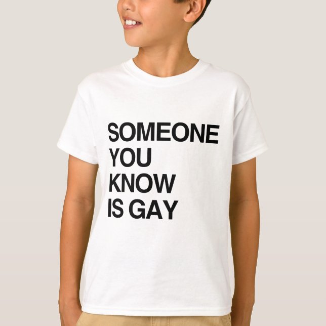 NÅGON ÄR DU KNOW GLAD TEE (Framsida)