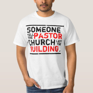 någon berättar pastorn! t-shirt