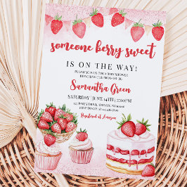 Någon Berry Söt Bebis Baby Shower Inbjudningar