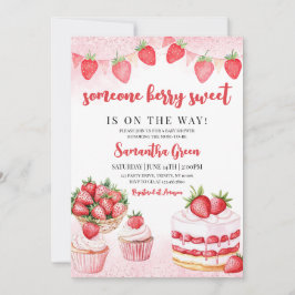 Någon Berry Sweet Baby Shower Inbjudningar