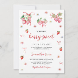 Någon Berry Sweet Baby Shower Inbjudningar