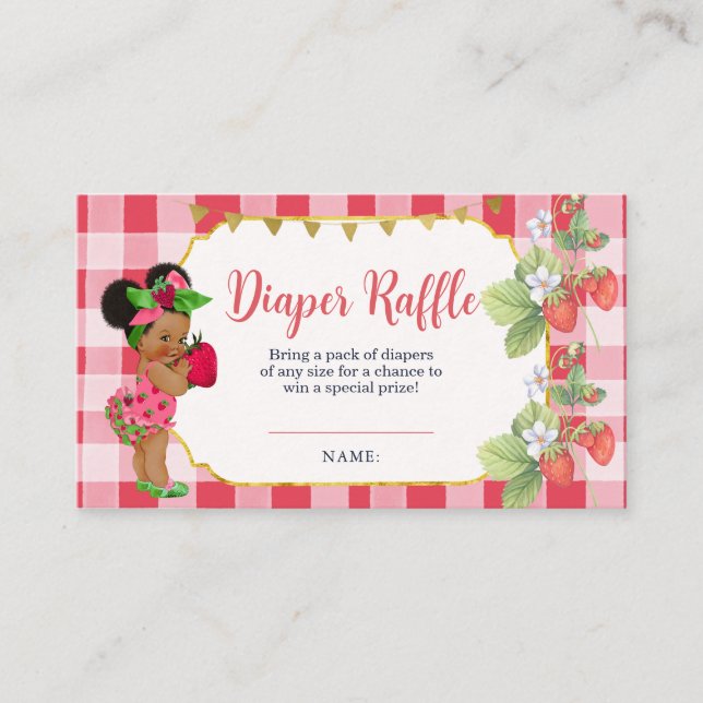 Någon Berry Sweet Baby Shower Raffle Tilläggskort (Framsida)