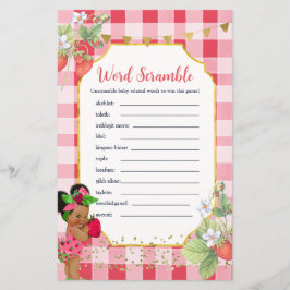 Någon Berry Sweet Strawberry Ord Scramble Game